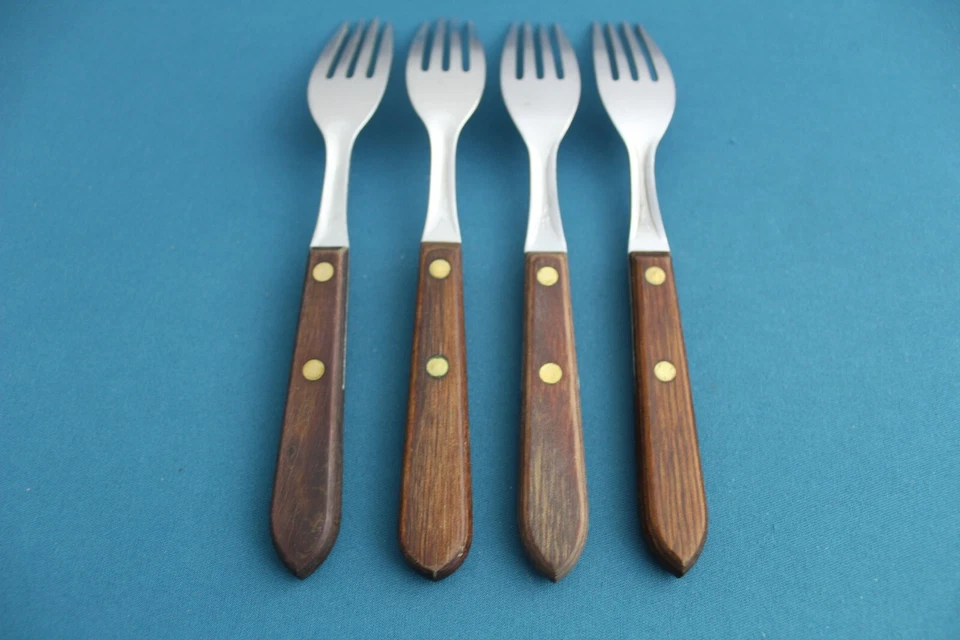 4 garfos de jantar Washington Forge CIDADE E PAÍS aço inoxidável EUA 7 1/4" - Imagem 4 de 4