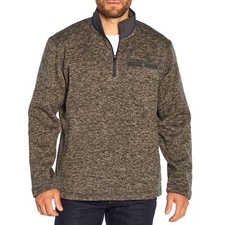 Eddie Bauer Men's Sweater Fleece Pullover Size S Charcoal Heather