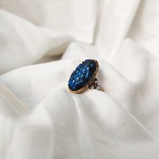 natural labradorite sterling silver ring size 7