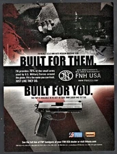 2009 FN HERSTAL M240 NATO Machine Gun FNP Pistol FNH USA Print AD Advertising