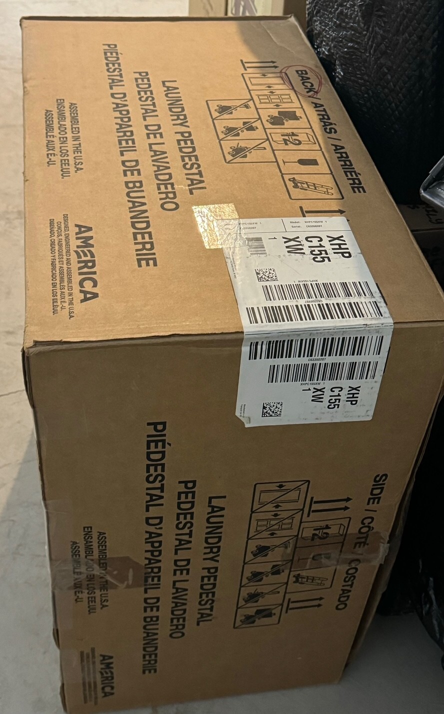 Excellent Whirlpool Maytag XHPC155XW 15.5" White Washer Pedestal Stand