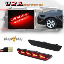 2pcs Bone Type Rear Side Marker Lights Red Led Lamps For 2010-2014 Ford Mustang 2pcs Bone Type Rear Side Marker Lights Red Led Lamps For 2010-2014 Ford Mustang