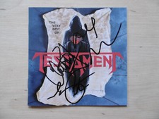 Testament band autographs signed CD booklet "The Very Best Of Testament"