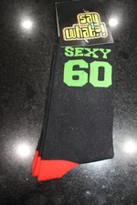 NEW ZEKS SEXY 60 BLACK COTTON CREW DRESS SOCKS SIZE 6-10