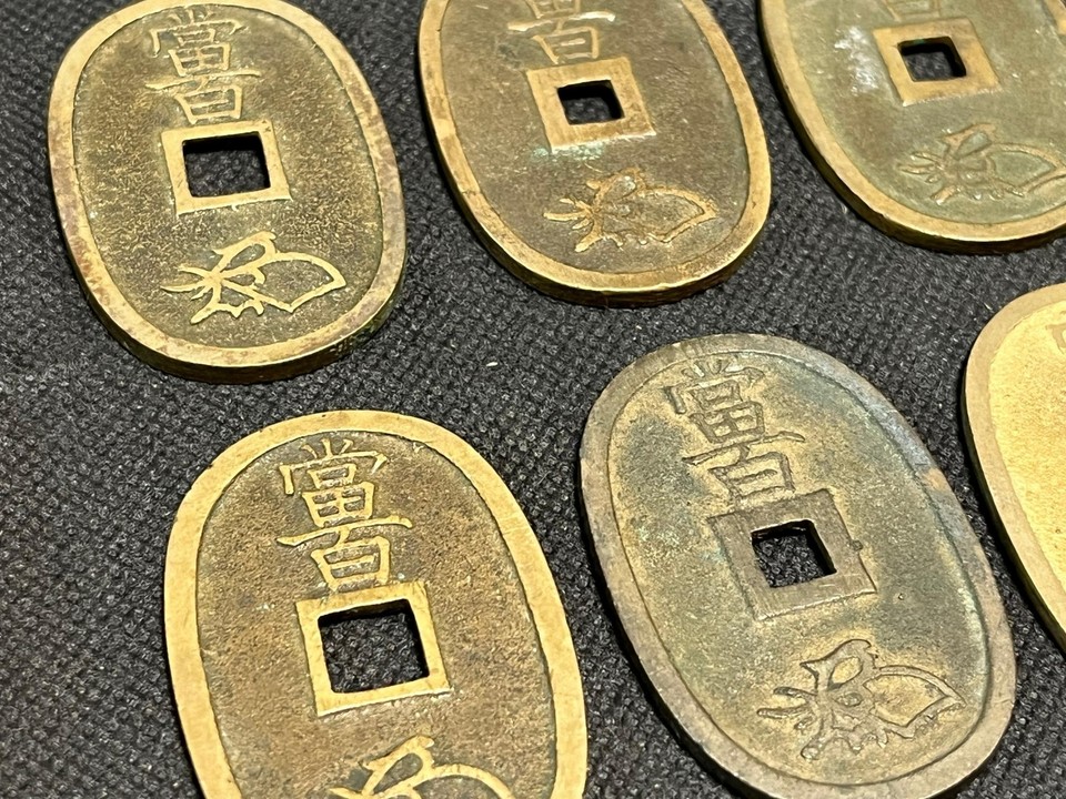 Wholesale Japan old bronze coin 100 MON TEMPO TSUSHO 18381870 Edo era