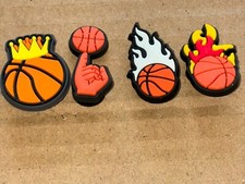 NBA Basketball Croc Jibbitz Silicon Lot Of 4