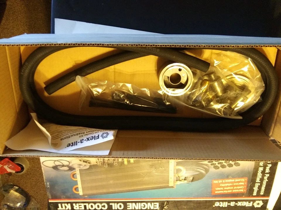 Flex-a-lite  STANDARD DUTY Engine Oil Cooler Kit 5" x 20" x 3/4" NEW USA - Image 3 of 4