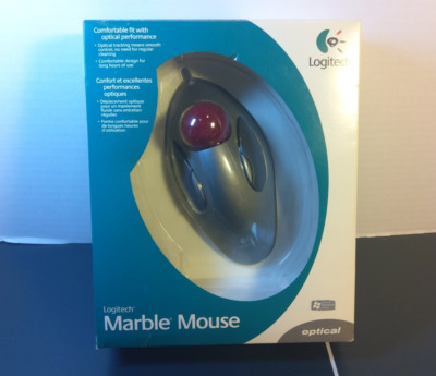 Logitech Trackman Marble Optical Trackball Mouse (Marble MSE 904360-0403) Sealed