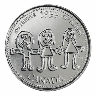1999 Canada 25 Cent September *Through a Child's Eye* Millennium