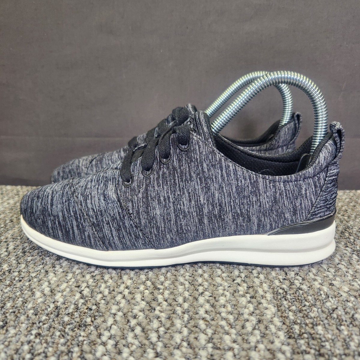 Skechers BOBS Phresh Womens Size 6 Black Gray Running Shoes Sneakers 31406 View 3