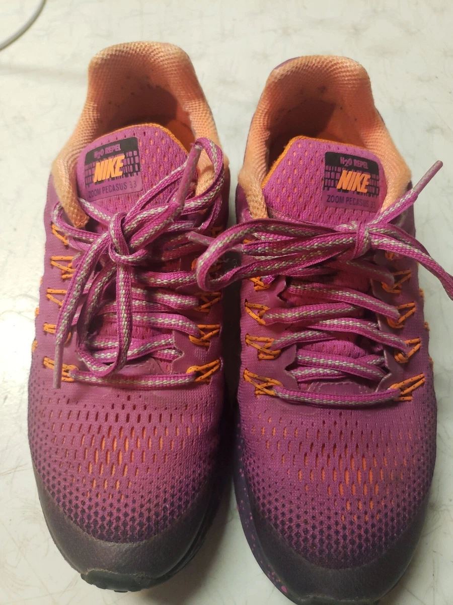 Nike Air Zoom Pegasus 33 H2O Repel Running Shoes Size 3.5Y