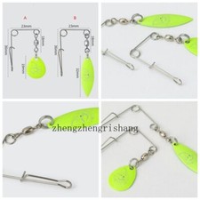Jig Spinners Colorado Blade with Wire & Swivel Brass Fishing Lure Spoons Rigs 