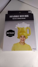 Inflatable beer mug costume hat Halloween hat Adult standard size