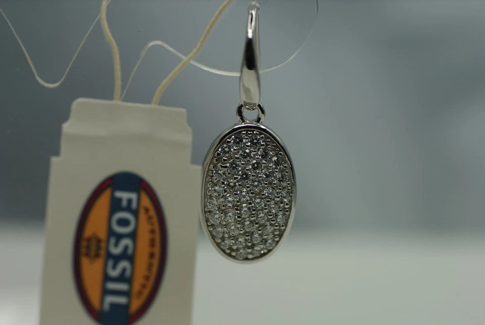  FOSSIL Schmuck Damen 925 Silber rhodiert Ohrringe Hänger JFS00108 Besatz NEU - Bild 4 von 4