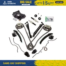 Timing Chain Kit Selenoid Cam Phaser Oil Pump Fit 04-10 Ford 5.4 TRITON 3 Valve