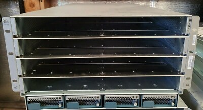 CISCO UCS 5108 BLADE SERVER CHASSIS with 8x FANS 4x PSUs 2x FABRIC MODULES!