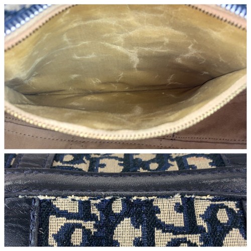 Christian Dior sac à main trotteur vintage sac boston marine 2024 argent toile quincaillerie