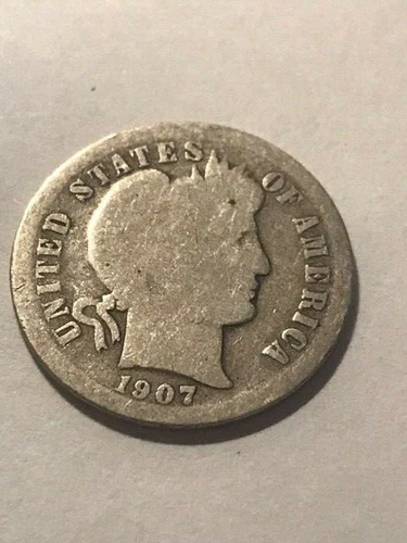 1907-O Barber Dime AG++ #19735