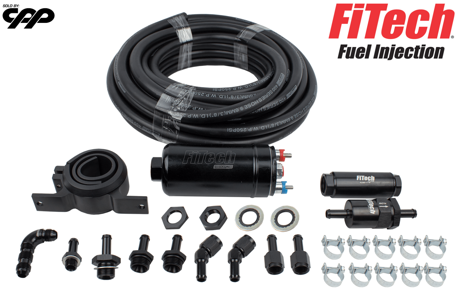 FiTech 50001 INLINE EXTERNAL FRAME MOUNT EFI FI FUEL INJECTION ELECTRIC PUMP KIT eBay