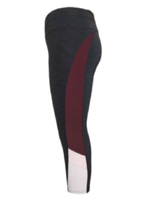 NEW Tangerine Women's Color Block Wide Waistband Active Capri Size Medium