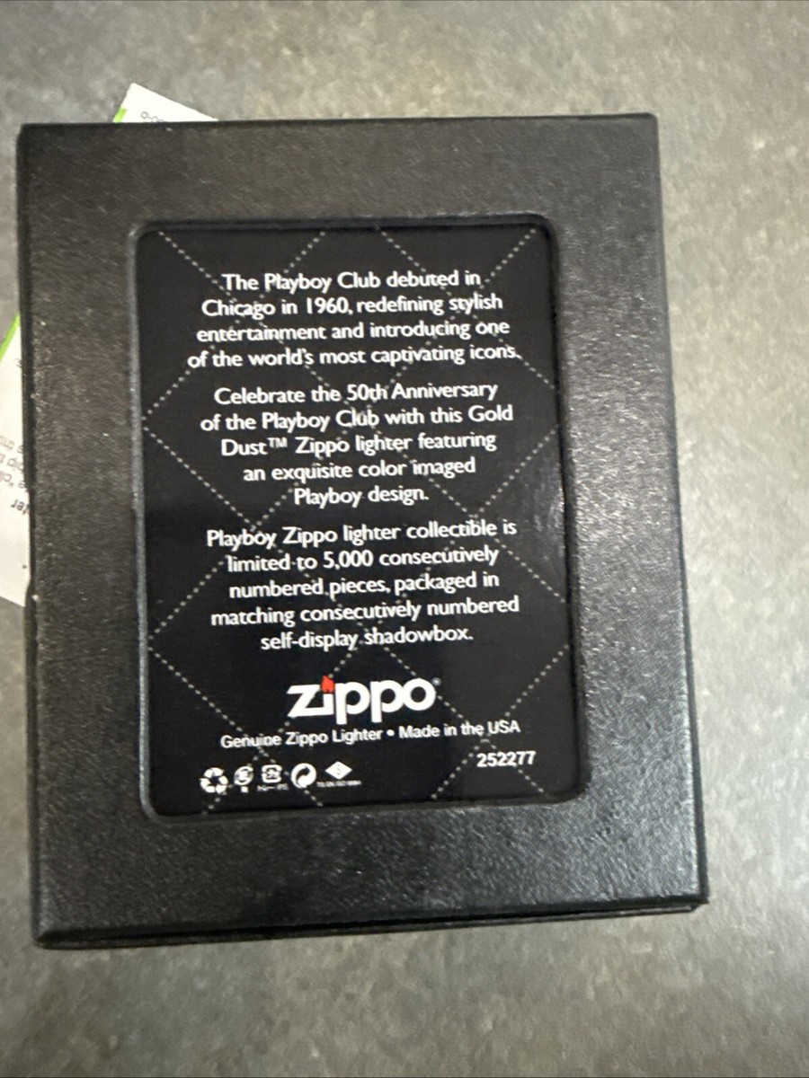Playboy Club 50th Anniversary Limited 1360/5000 Zippo Oil Lighter