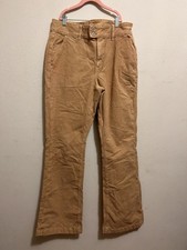 American Eagle Corduroy Pants Women  s 12R Flare Stretch Tan brown Y2K Style