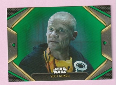 2023 Topps Star Wars Obi-Wan Kenobi GREEN PARALLEL #25 Vect Nokru #d 07/75 *F