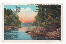 Foot Of The Narrows Dells Of The Wisconsin River White Border Postcard