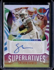 2021 Panini Illusions #SU-26 Salvon Ahmed Superlatives Orange