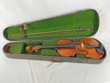 VINTAGE GERMAN CONCERT VIOLIN with BOW & CASE - 4/4 - FULL SIZE  ANTIQUE VIOLIN