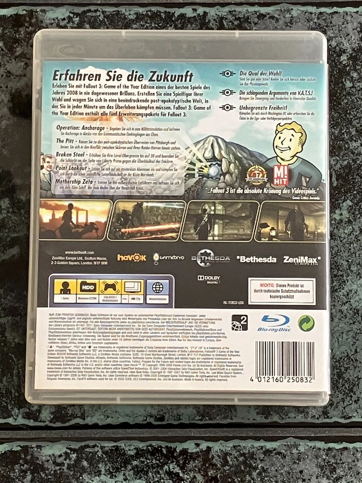 PS3 Spiel: Fallout 3 Game of the Year Edition GOTY mit allen Add-Ons - Bild 2 von 2