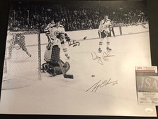JSA Don Awrey Wayne Cashman Gerry Cheevers Autographed 16x20 Bruins Signed 554