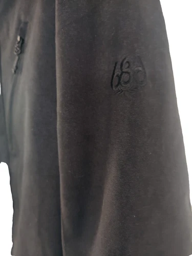 686 Men's Etex snowboard Jacket  size large color black wash out. image 5