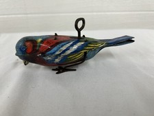 Antique Lindstrom Tin Windup Pecking Bird Toy - Made in U.S.A 1920's 