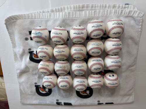 MLB Rawlings baseballs 20 Used BP at lease hitted one and still looking New