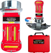 AutoSolo Magnetic Camber Caster Kingpin Gauge, 3-in-1 Wheel Alignment Tool for S