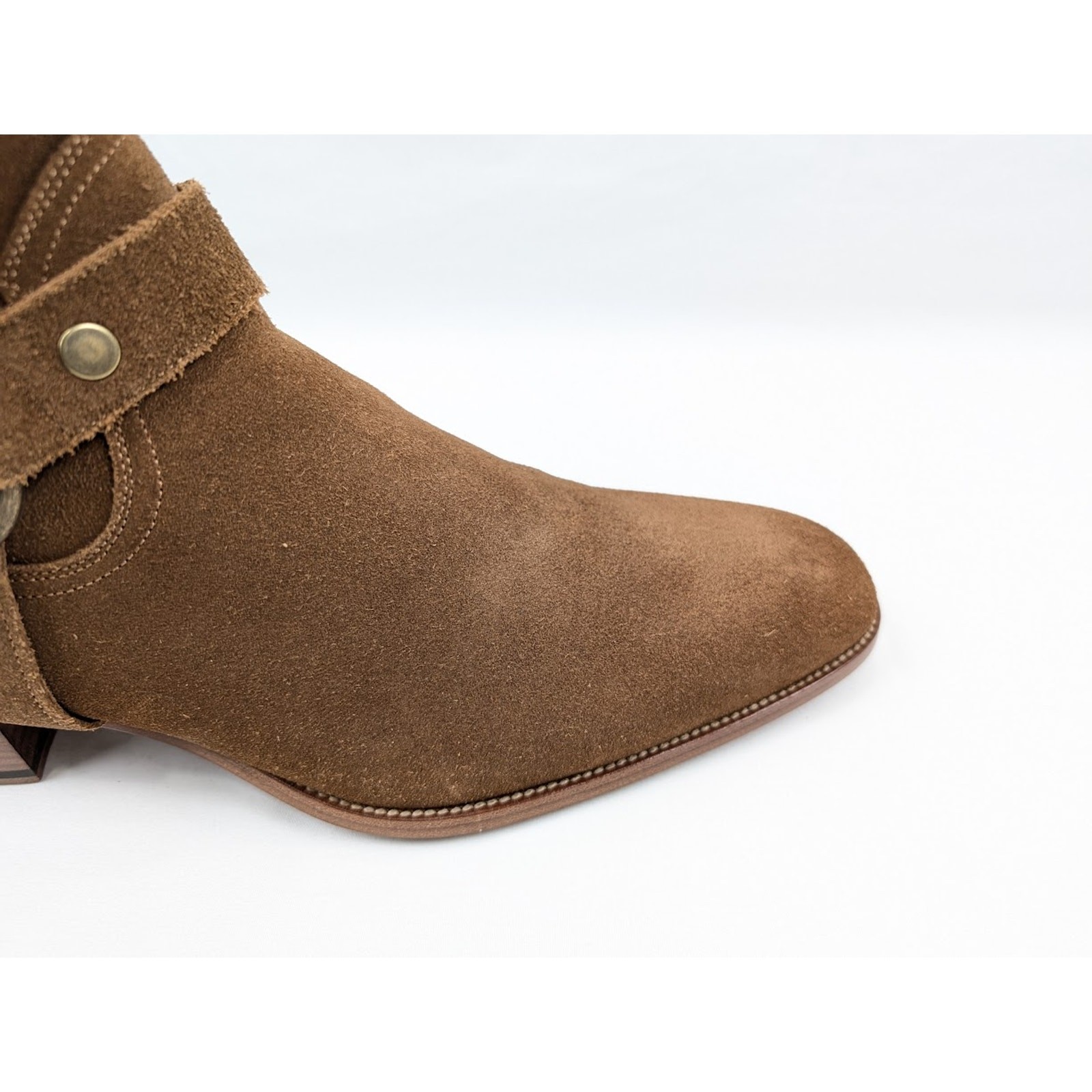 Stivali Saint Laurent Paris Wyatt 40 Harness in Camar Nuovi con etichette 44