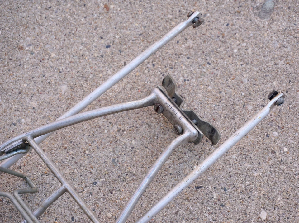 Portaequipajes trasero Pletscher modelo C vintage bicicleta de carretera turismo cercanías carga Foto 2 de 4