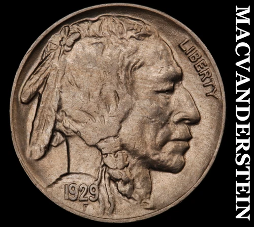 1929 Buffalo Nickel-Choice Gem BU Lustrous No Reserve #i6599