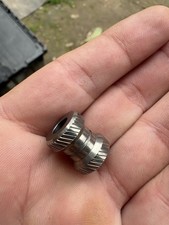 Used, Peter Atwood, Titanium Anodized Lanslide Bead Oxenmarket Keychain Keytail