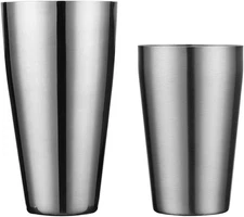 Boston Shaker by , Professional Stainless Steel Cocktail Shaker Set, Including 2