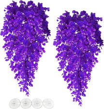 Fake Reptile Plants 2 Pack Hanging Fake Plants Plants for Reptiles wi