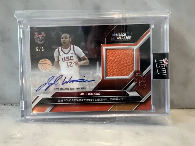 JuJu Watkins Bowman U Now Basketball Autograph Relic - Orange Parallel /5