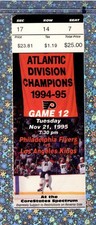 Eric Lindros 👊 Marty McSorley Flyers Kings TICKET Stub 11-21-1995 Rick Tocchet