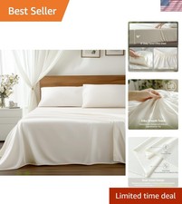 Viscose Derived from Bamboo, Soft Cooling Bedding with Silky Smooth Finish,16...