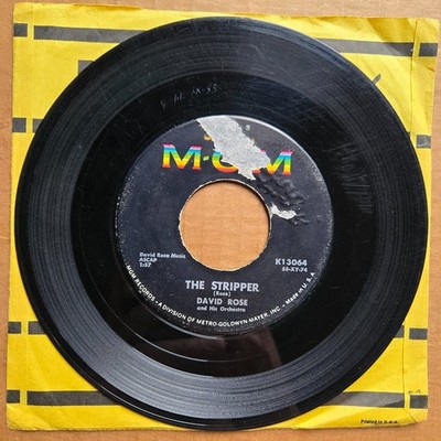 DAVID ROSE The Stripper/Ebb Tide MGM 45 7'' POP Record Vinyl