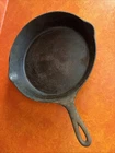 Vtg Wagner Ware Sidney -0- #9c High Logo Cast Iron Skillet w/Heat Ring ~ c.1922
