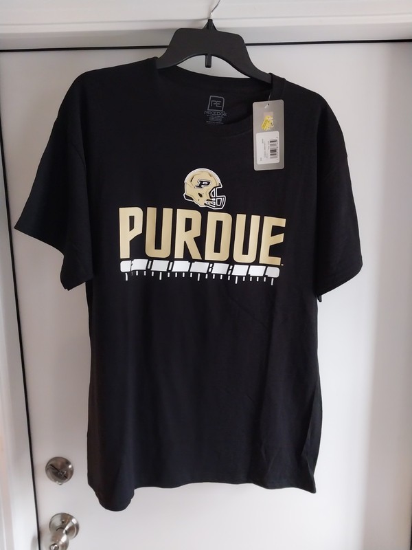 Purdue Boilermakers Pro Edge Football t-shirt SZ-Large (New With Tags)