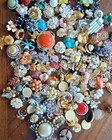 Lot Of 39 Vintage Costume Jewelry Single Earrings Clip On Craft Some Signed