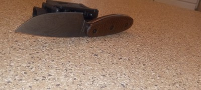 Jeabrother Fixed Blade*Kydex Sheath*Dc53*Micarta*4''Drop Point*Razor Sharp